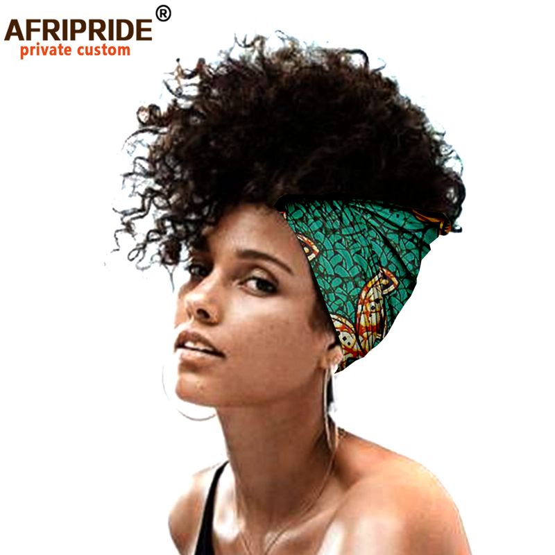 African print batik fabric women's head wrap AFRIPRIDE headscarf_voghion.com