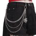Personalized Sweet Cool Hip Hop Punk Spider Web Pant Gothic Multi Layered Metal Body Chain_voghion.com