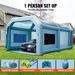 Inflatable Paint Booth, 26x15x11ft Inflatable Spray Booth, High Powerful 750W+950W Blowers Spray Booth Tent, Car Paint Tent Air Filter System For C_voghion.com