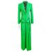 GraceChic In Stock 2025 Early Spring Series New European And American Celebrity Fashion Ribbon Tie Blazer Wide-Leg Pants Set_voghion.com