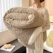2025 New Jacquard Shu Cotton Wool Lamb Wool Blanket Gift Thickened Blanket_voghion.com