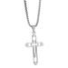 Titanstahl-Halskette mit ausgehöhltem Kreuz, trendiger Hip-Hop-Persönlichkeitsanhänger für Männer und Frauen, High-End_voghion.com