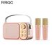 Mini hine se 2 bezdrátovými mikrofony Přenosný Bluetooth reproduktor Děti Karaoke hine pro dívky Ideální narozeninová párty_voghion.com