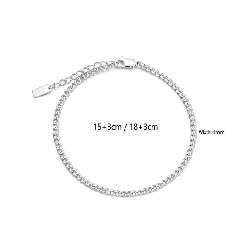 Bracciale da uomo in acciaio inossidabile di alta qualità con catena cubana da 4 mm, semplice ed elegante, regolabile, per coppie_voghion.com
