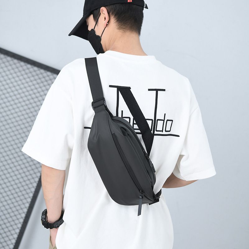 Shoulder Bag Chest Pack Men's Waist Pack Outdoor Running Mobile Phone Bag Multi-functional Large Capacity Casual Crossbody Bag_voghion.com
