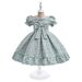 Vêtements pour bébés filles, style Royal, robe de princesse à manches bouffantes avec grand nœud, pour fête d'enfants_voghion.com