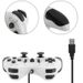 Controller di gioco per computer con doppia vibrazione e sensore di movimento USB compatibile con dispositivi di colore trasparente per uso domestico_voghion.com