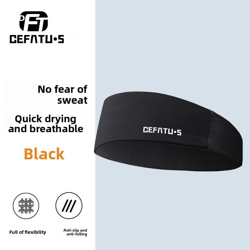 Sports Headband Men Women, Yoga Hairband For Running And Fitness, Sweat-Absorbing, Quick-Drying, Wide Hair Tie,_voghion.com