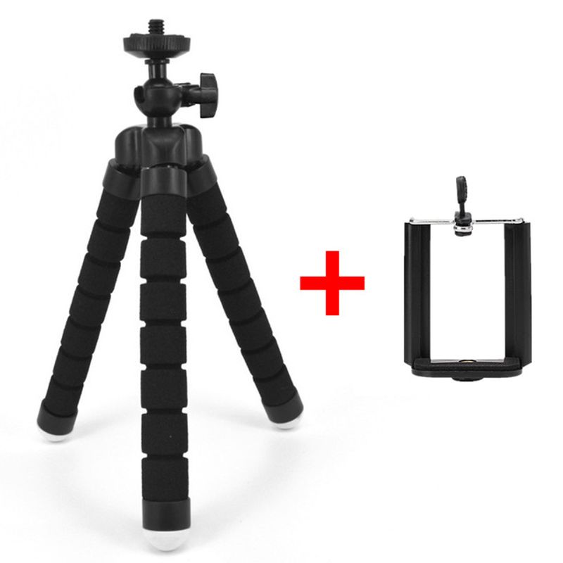 Flexible Sponge Octopus Phone Tripod Stand Mount Selfie Stick Tripod Bracket For IPhone Huawei Samsung Xiaomi Smart Mobile Phone_voghion.com