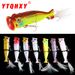 Lure Bait Two Section Fish Bait Water Surface Tie Blood Groove Feather Three Hook Wave Climbing Simulation Bait Hard Bait Fishing Gear_voghion.com
