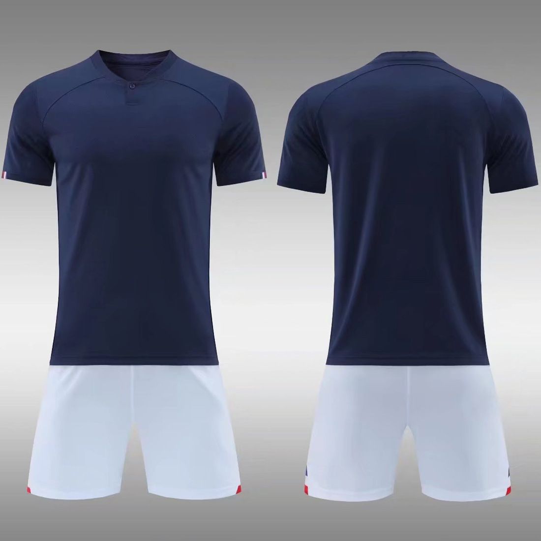 22-23 light board kortärmad vuxen marinblå fotbollströja_voghion.com