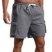 Herrenbekleidung 2025 Herren-Sportshorts, nicht über dem Knie, Viertelhose mit mehreren Taschen, Basketballhose, American Fitness-Laufshorts_voghion.com