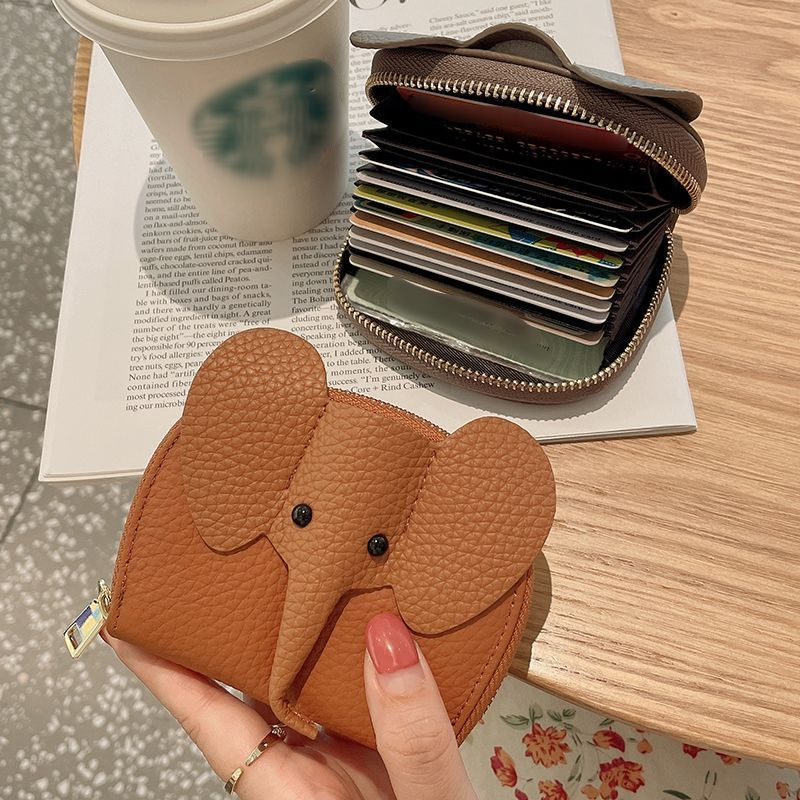 Card Holder, Cute Ladies' New Anti-theft And Anti-magnetic Cartoon High-end Exquisite Small Wallet, 11 Card Slots._voghion.com