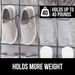 28 Lattice Non-woven Door Behind White Transparent Cap Shoes Boots Wardrobe Multi-layer Storage Hanging Bag_voghion.com
