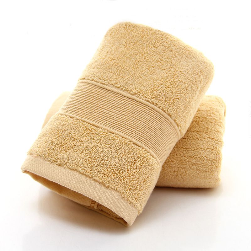 165g Premium Cotton Terry Face Towel - Extra Thick & Super Absorbent With Embroidery Logo_voghion.com