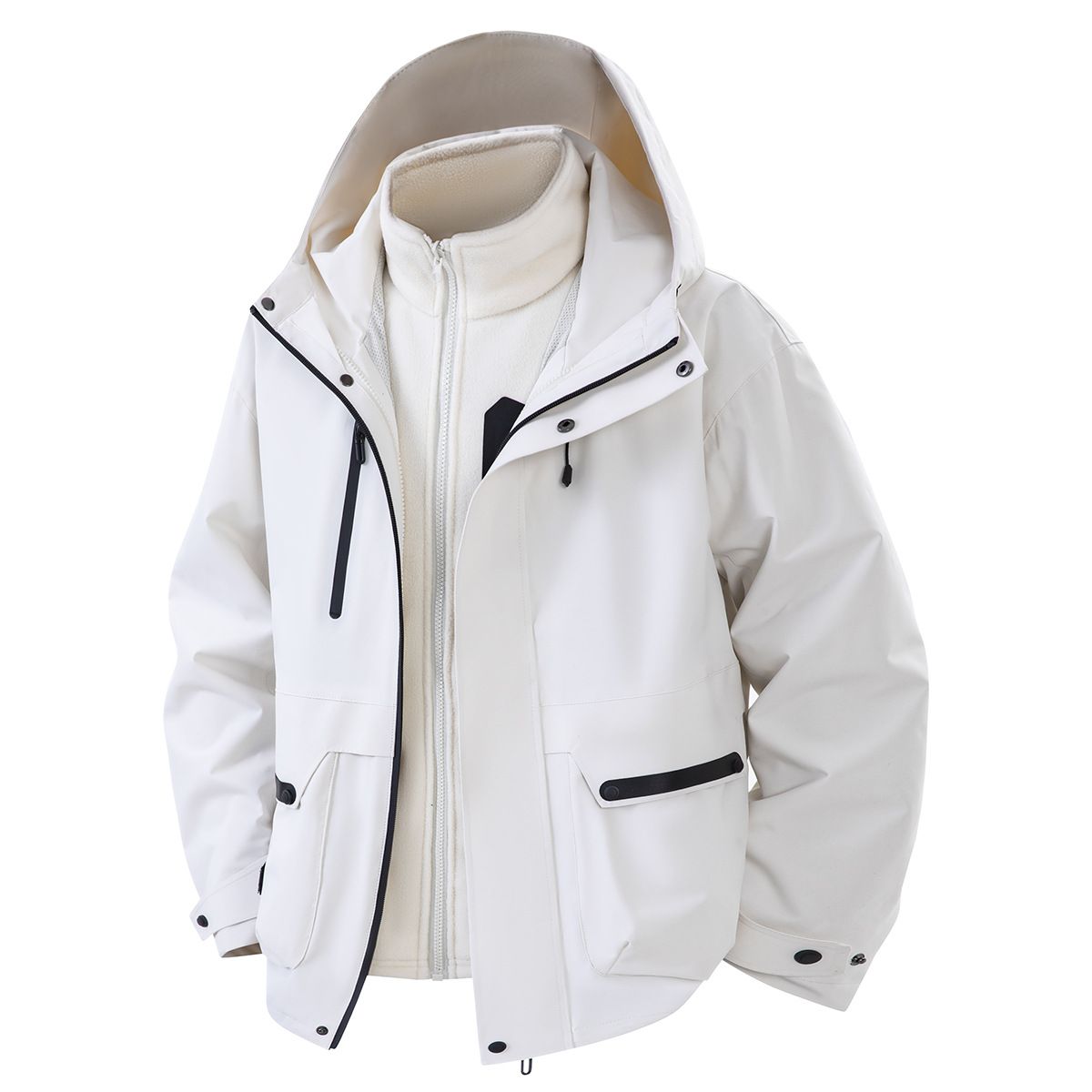 3-in-1 Men's Outdoor Sports Jacket Windproof And Waterproof Couple With The Same Jacket_voghion.com