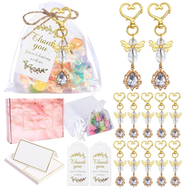 Home Garden Creative New Guardian Angel Love Keychain Pendant Wedding Season Seat Card Thank You Gift Souvenir_voghion.com