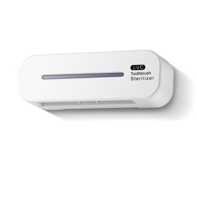 Intelligent ultraviolett tandborstehållare vägghängande induktionstandborstesterilisatorställ avtagbart badrumstillbehör_voghion.com
