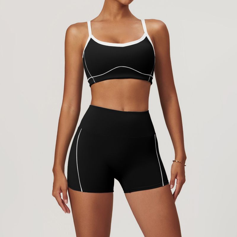 Women's Seamless Yoga Set - High-Waisted Leggings & Sports Bra/ Tank Top - Breathable Nylon Spandex For Running, Gym, Pilates_voghion.com