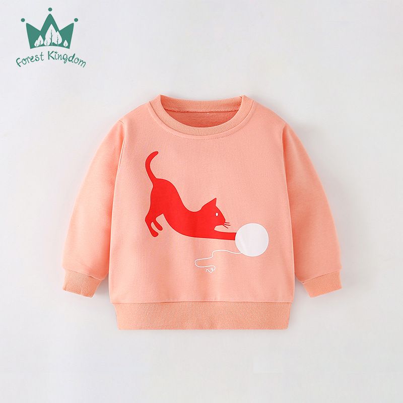 Autumn Children's Long Sleeve T-shirt Cartoon Printed Hoodie_voghion.com