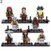 ToysMall 8Pcs Pirates Of The Caribbean Mini Figures Building Blocks Bricks Children Toys_voghion.com