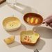 Bread-Shaped Ceramic Household Flavor Cute Small Soy Sauce Seasoning Vinegar Dish Hot Pot Dipping Bowl_voghion.com