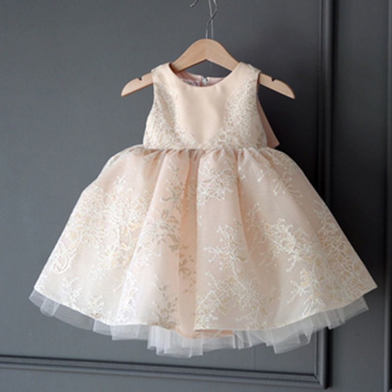 Kinderhochzeitskleid 2025 Sommer Neues Baby Einjähriges Leistungskostüm Koreanische Version Prinzessinnenkleid_voghion.com