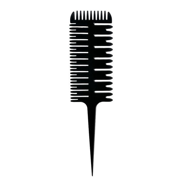 Sand flesh black pointed tail fish bone three sided multifunctional clipper comb, hair salon exclusive 50042_voghion.com