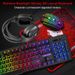 4-i-1 gamingtastatur og mus samt gamingheadset og musemåtte med kabel, LED RGB-baggrundsbelysning, tastaturkombination til stationær computer og pc_voghion.com