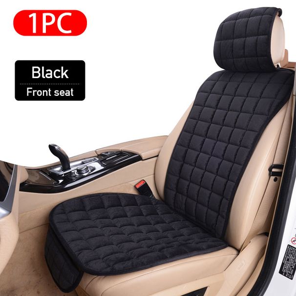 SEAMETAL Plush Car Coer Soft Vehicle Seat Cushion With Backrest Pad Anti Scratch Chair Protector Uniersal For Sedan_voghion.com