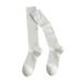 Gray Ballet Sweet White Calf Thin Hollow Out Seamless Long Tube Slouch Ins Style Solid Color JK Socks_voghion.com