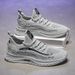 Atmungsaktive Strick-Freizeit-Sneaker für Herren mit rutschfester, weicher Sohle, leichte Mesh-Sommerschuhe für bequemen Gehkomfort, dünne Mesh-Freizeitschuhe_voghion.com