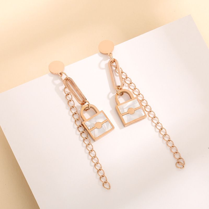 Women's Earrings Small Perfume Bag Titanium Steel Earrings For Women New Style Summer Earrings Niche High End Personality Trend_voghion.com