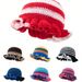 Cappello da pescatore lavorato a maglia con pizzo multicolore e strisce colorate - Traspirante, protezione solare, elegante cappello da pullover alla moda_voghion.com