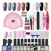 Colle à ongles, vernis à ongles, ensemble combiné, nouveau kit de colle pour photothérapie, colle pailletée, lampe de photothérapie, salon de manucure dédié_voghion.com