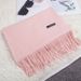Women's Scarves new thin solid color sheep viscose cotton scarf women's enlarged tassel scarf air-conditioning shawl_voghion.com