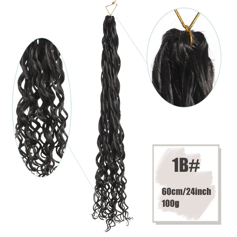 wig female deep curly crochet hair 24inch 60cm wig chemical fiber crochet hair_voghion.com