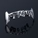 Plated Water Drop Canine Lower Teeth Personality Clown Hip Hop Decorative Gold Braces_voghion.com