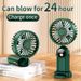 Ventilatore portatile pieghevole, display digitale a LED Ventilatore portatile silenzioso USB di grandi dimensioni, con 2400 mAh ricaricabile a 5 velocità_voghion.com
