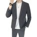 CT Spring Thin Suit For Men Casual Versatile Blazer Korean Style Slim Fit Trendy Top Handsome Three-Piece Set_voghion.com