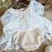 Mother & Kids Baby jumpsuit Korean version baby girl lace summer flying sleeves fart clothes newborn 100 days old princess skirt_voghion.com