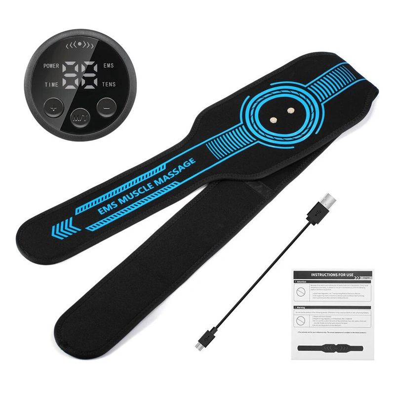 Tienda de cuidado de belleza Estimulador Tonificador Cinturón Ems Tonificador Muscular Abdominal Gimnasio en casa Entrenamiento Fiess Cuerpo Adelgazante Abdominal Cintura Brazo Pierna_voghion.com