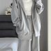 001 2025 New Women's Pants Loose Lazy Style Jacket Early Set Casual Sports Autumn Winter Outfit_voghion.com