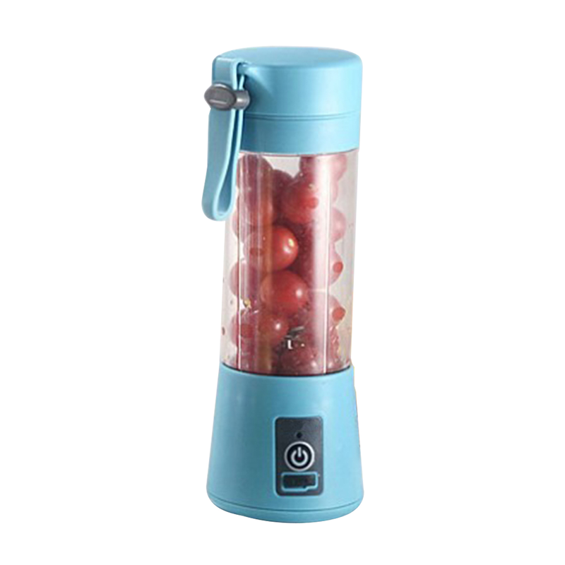 Langmayue 380ml Portable USB Electric Fruit Mixer Juicer Machine Home Blender Squeezer-Blue 2-Blade_voghion.com