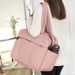 Single Shoulder Handheld Tote Winter Cotton Jacket Women Large Capacity Space Crossbody Travel Picnic Bag Men_voghion.com