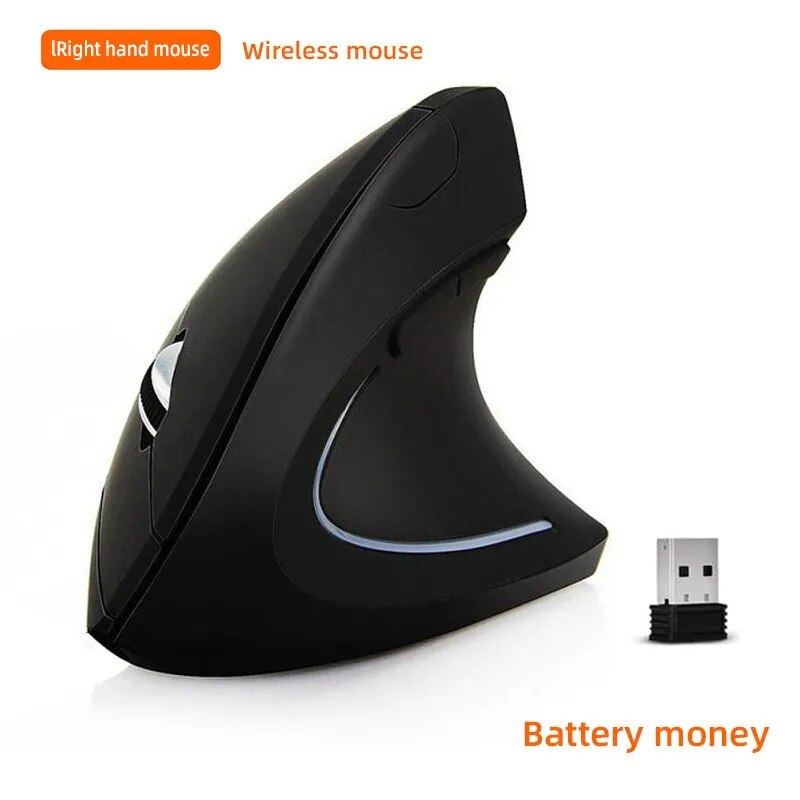 New Style Right Hand Fifth Generation Vertical Wireless Wired Optical Charging Upright Mouse in Stock_voghion.com
