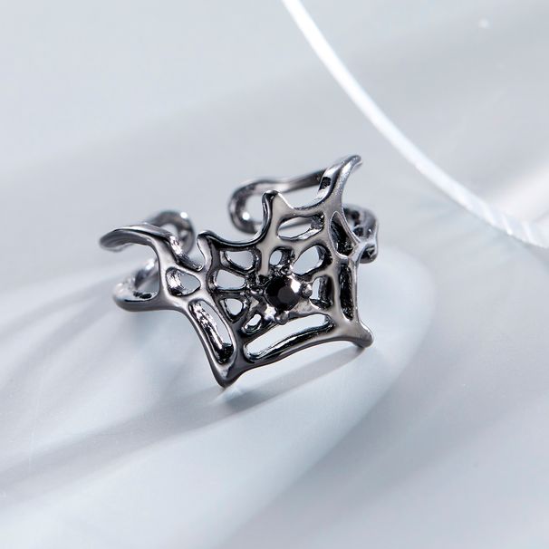 Gothic artificial pearl spider ring_voghion.com