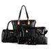 Ensemble de sacs à main pour femmes Sac pour femmes Mode Alligator Ensemble de six pièces Sac mère Sac à bandoulière simple Sac à bandoulière pour femme_voghion.com