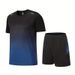 Men's Beach Sportswear Suits Short-Sleeved Equipment Running T-Shirt Shorts Basketball Sports Suit Training Clothes_voghion.com