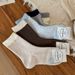 Women's Casual Knit Socks With Seamless Toe, Breathable Cotton Blend, Striped Pattern, Medium Cuff, Comfortable For All Seasons_voghion.com